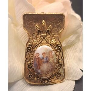 Vintage Florenza Cameo Money Clip